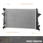 Aluminum Core Cooling Radiator for Kia Seltos Soul 2020–2024 DPI-13862