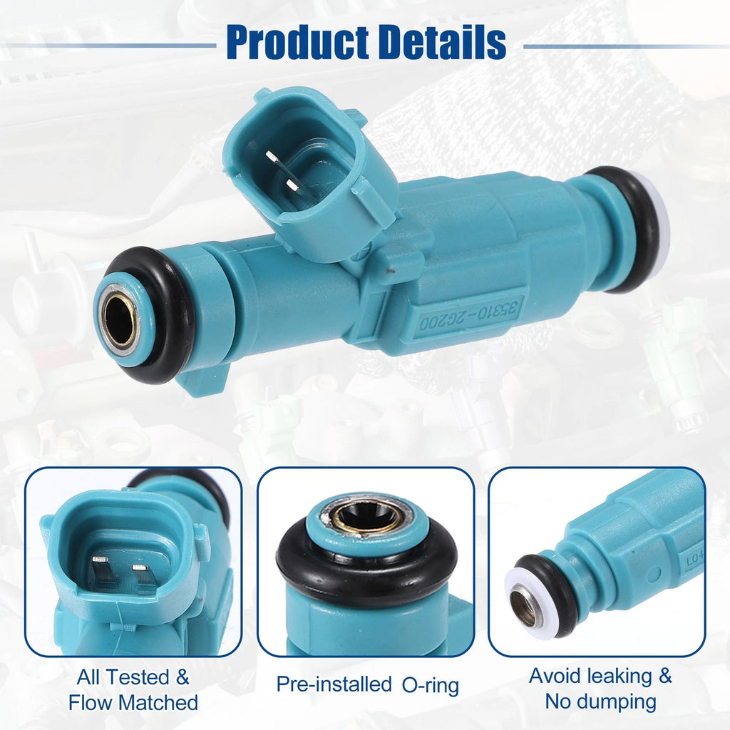 Set of 4 Fuel Injector Nozzles 35310-2G200 for Kia Forte Koup EX (2010–2013)