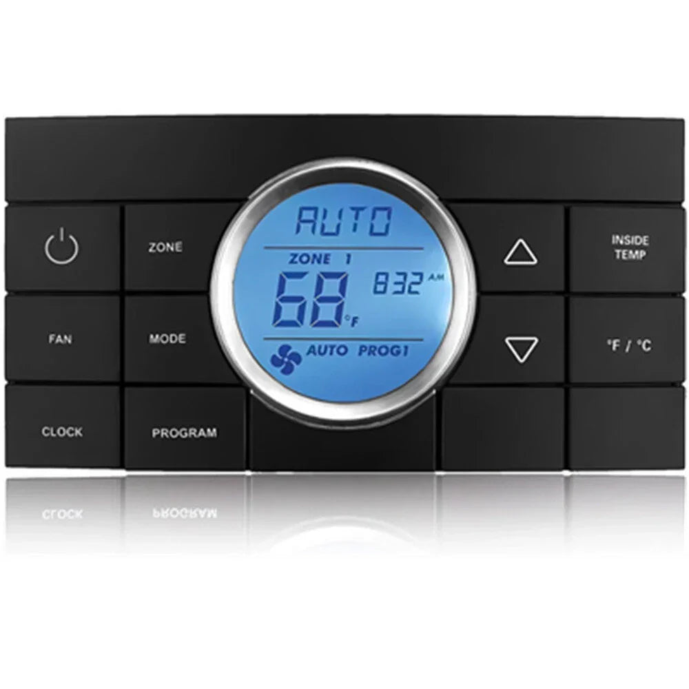 Multi-Zone RV Thermostat Control Center  10-Button 12V