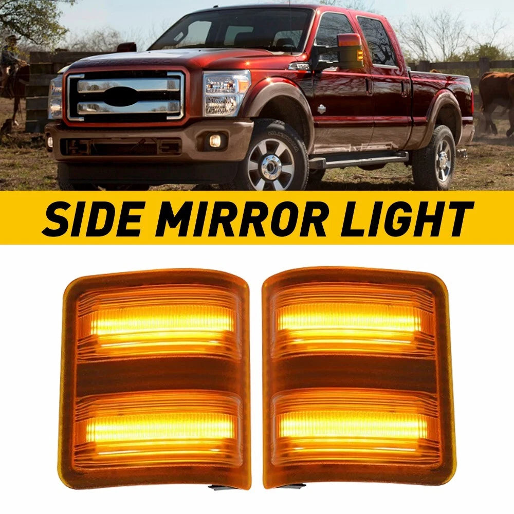 Full LED Side Mirror Marker Signal for Ford F250 F350 F450 F550