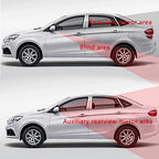 2-Pack Convex Clip-On Half Oval Blind Spot Auxiliary Rear View Mirrors for (2019-2024)