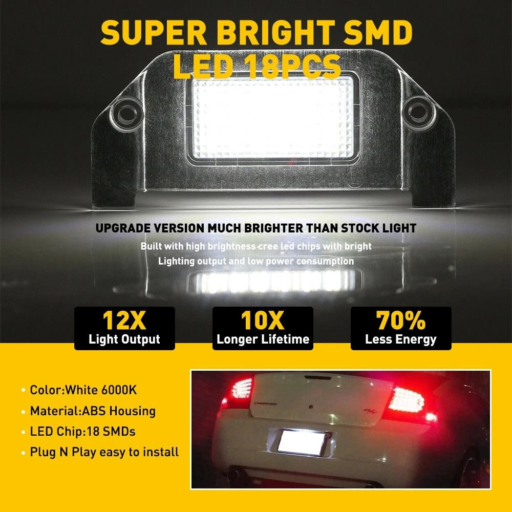 18-LED License Plate Light for Dodge (6000K)