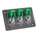 3-Gang Toggle Switch Panel for Off-Road RV Marine (12V 24V)