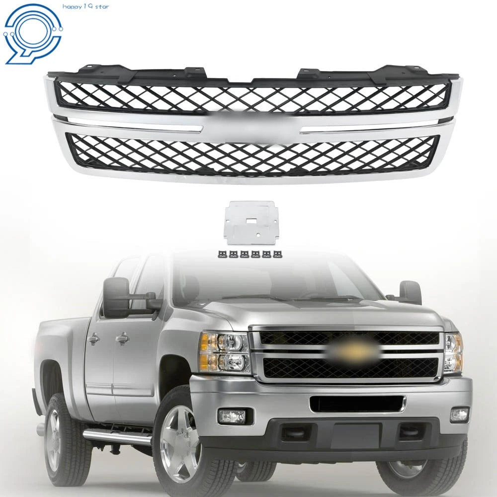 Front Bumper Grille for Chevy Silverado 2500 HD 3500 HD (2011–2014)
