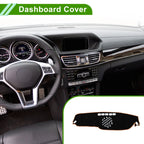 Dashboard Cover for Mercedes-Benz E-Class (2017–2021) Black Orange