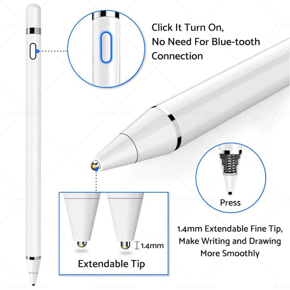Stylus Pen for Apple iPad 6th-9th Gen & Pro (2018-2021)