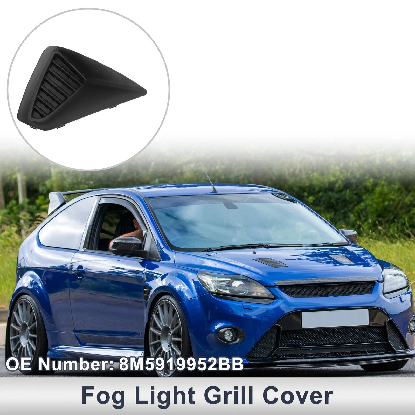1 Pc Fog Light Grill for Ford Focus MK2 A7 (2009) No. 8M5919952BB
