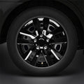 16" 4pc Gloss Black Hubcaps/Wheel Covers for Steel Wheels 'Altima' Style (Set of