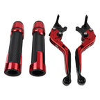 Red Extendable Brake Clutch Levers & Grips for BMW F900 F900R (2020-2023)