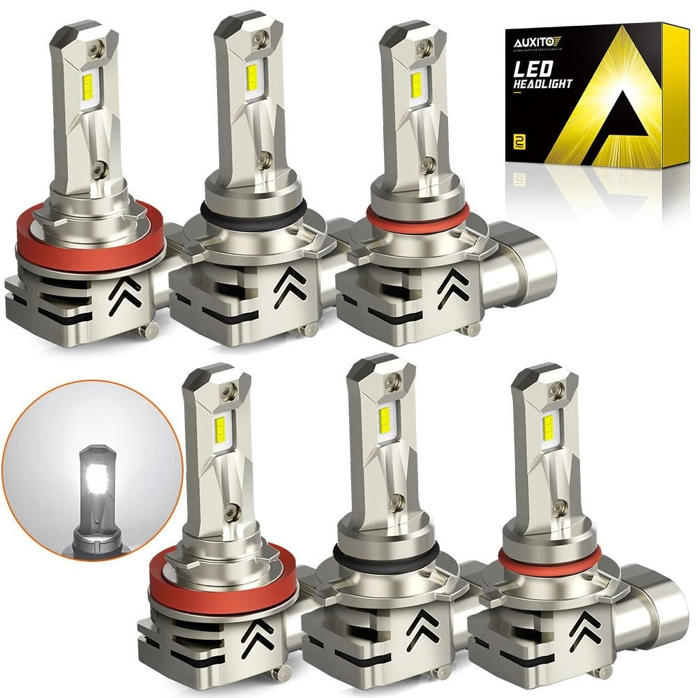 AUXITO 9005 H11 LED Headlight Bulbs Kit for EV (6000K Xenon White)