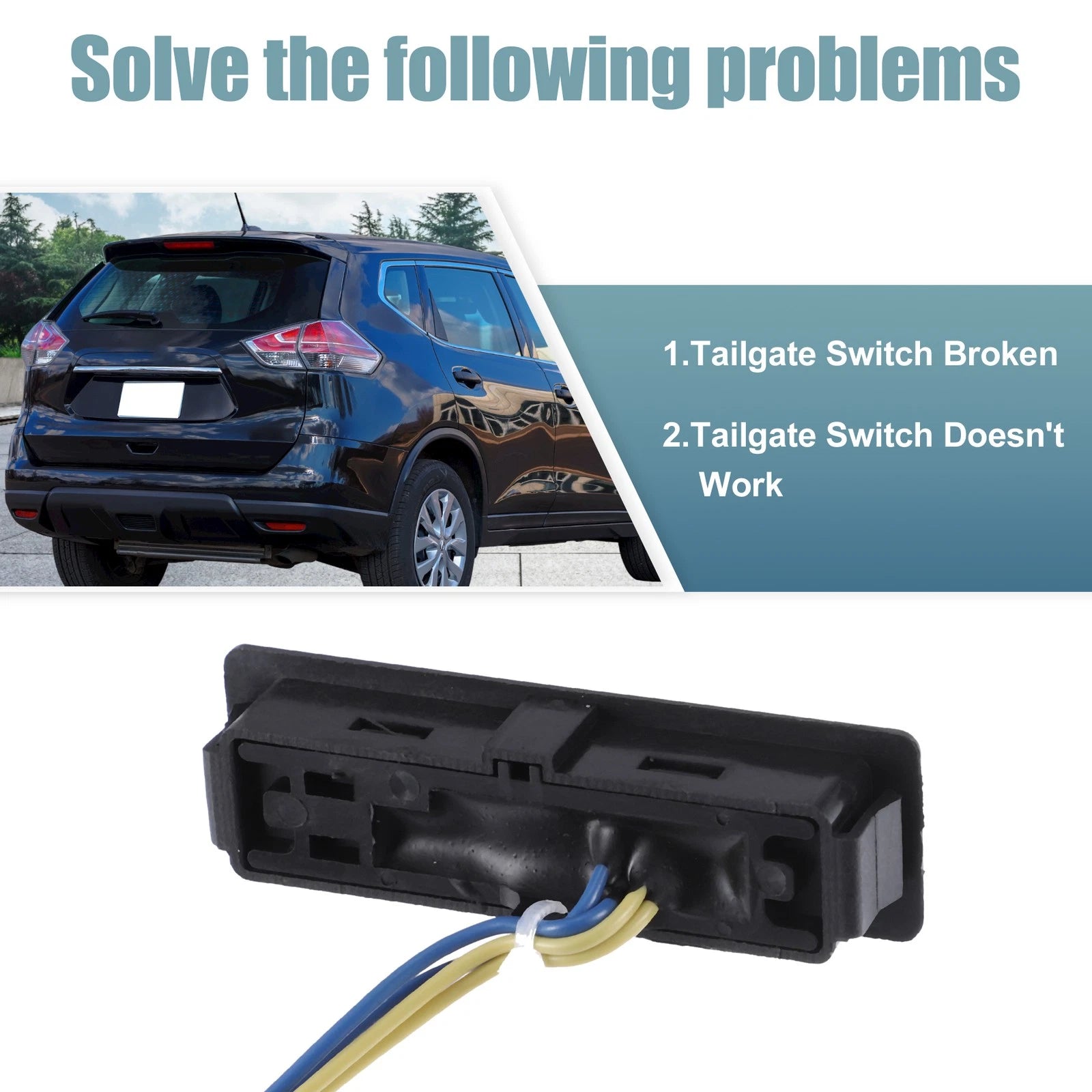 Rear Trunk Tailgate Switch for Nissan Rogue (2017–2022) 253804EA0A