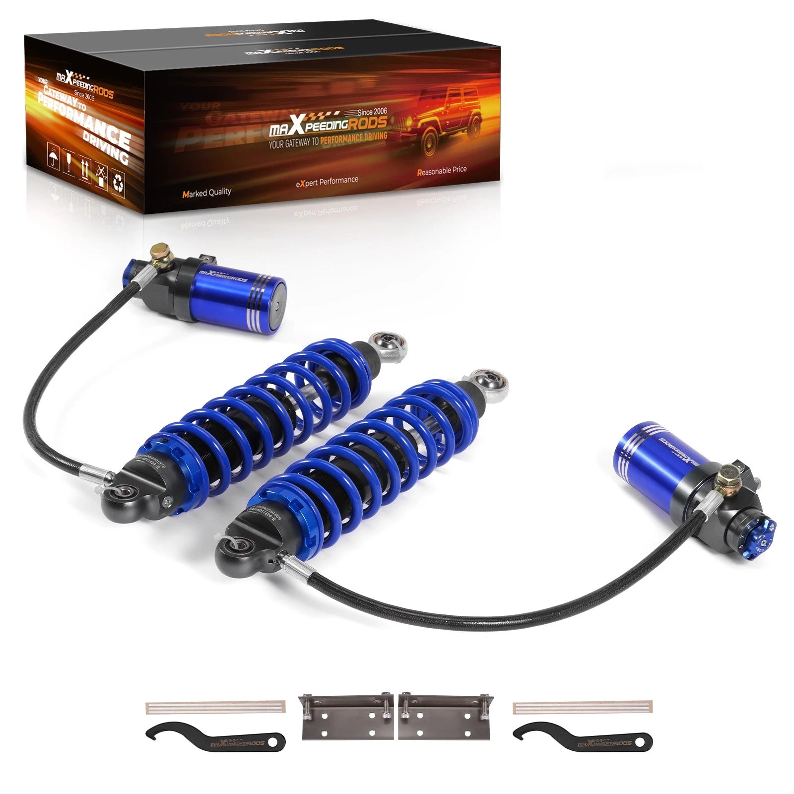 30 Level Adjustable Reservoir Rear Shock for Harley Touring Glide (2014–2024)