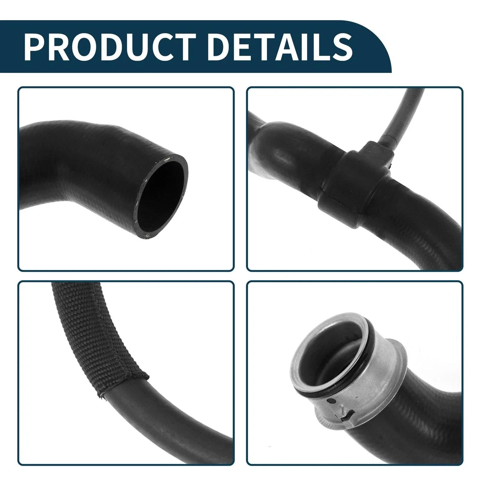 Radiator Hose for Mercedes-Benz CLK320 1998-2005 2 x Rubber