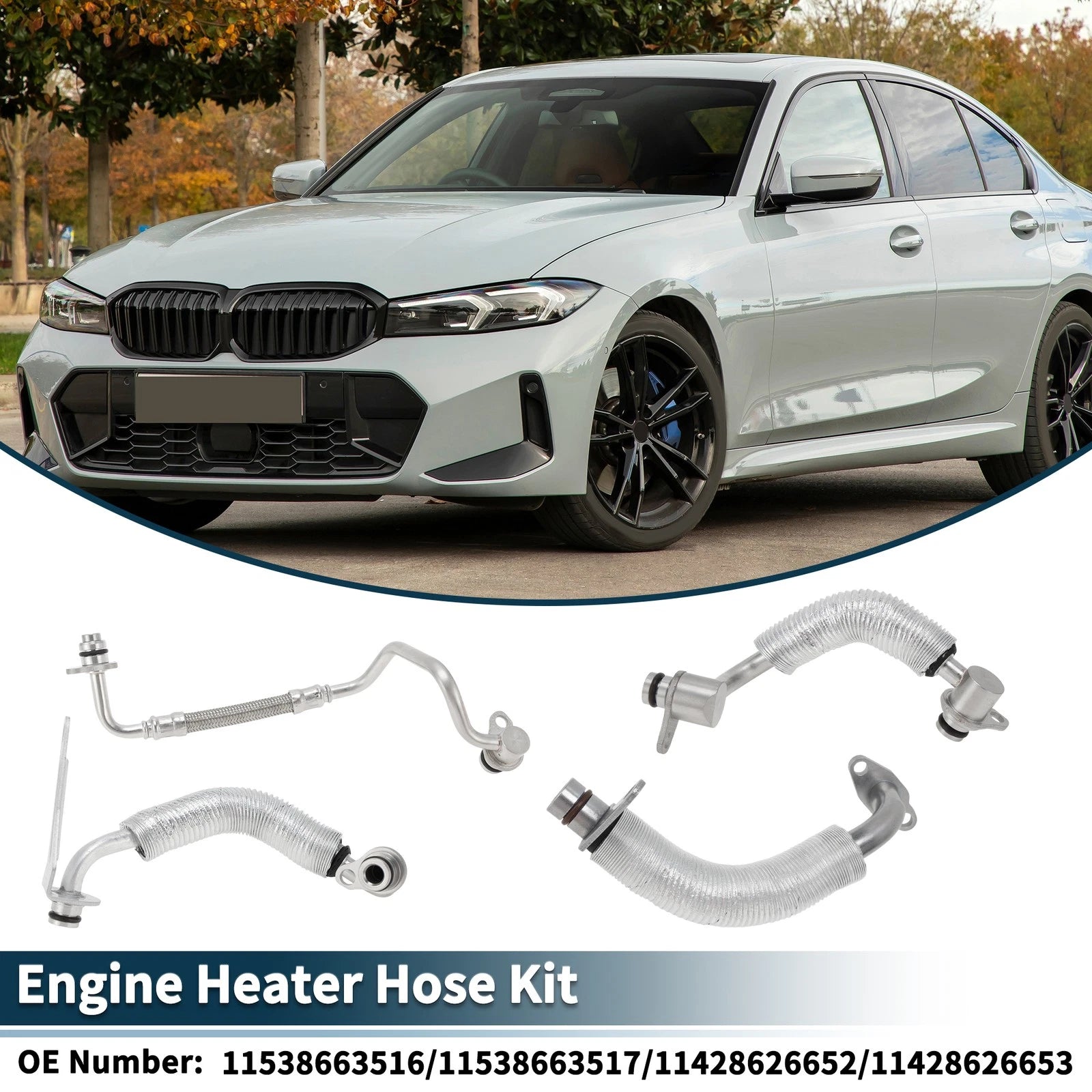 Set of 1 Coolant Pipe for BMW 528i (2012–2016) 11538663516
