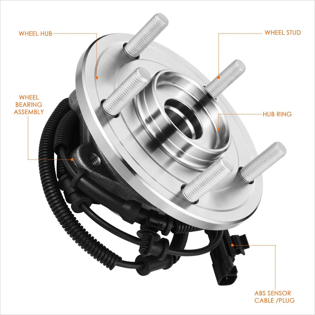 Rear Wheel Hub Bearing Kit w/ ABS Sensor for Dodge Grand Caravan/Town & Country (2012–2020)