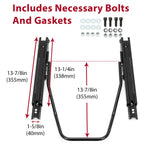 Dual Lock Racing Seat Base Slider Rail Bracket for Universal Fit (All Years)