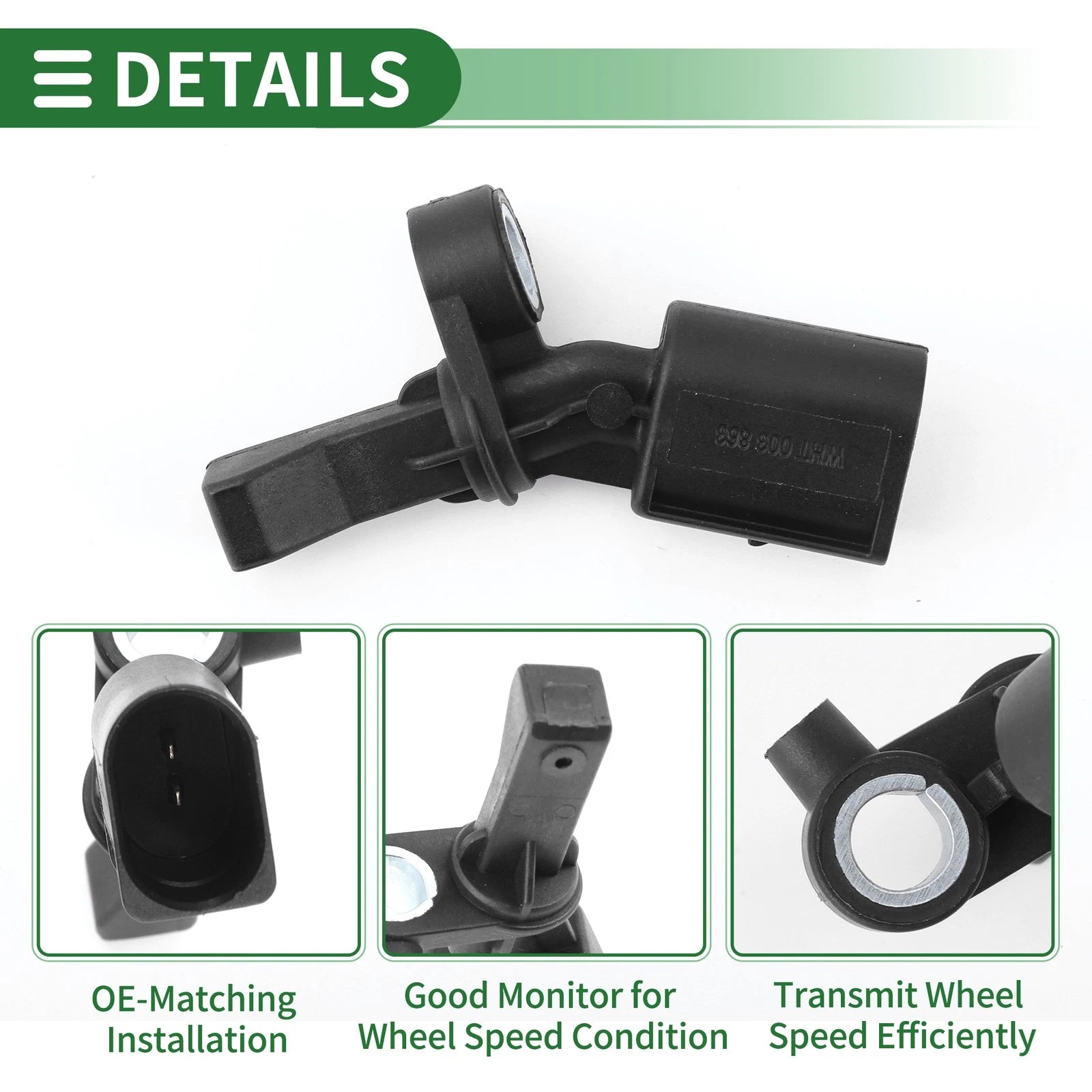 ABS Wheel Speed Sensor WHT003863/6Q0927807B for Audi A1 (2010–2018)