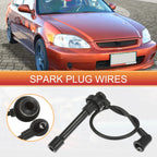 Set of 4 Spark Plug Wires for Honda Civic (1992–1999) No. 32722P07000
