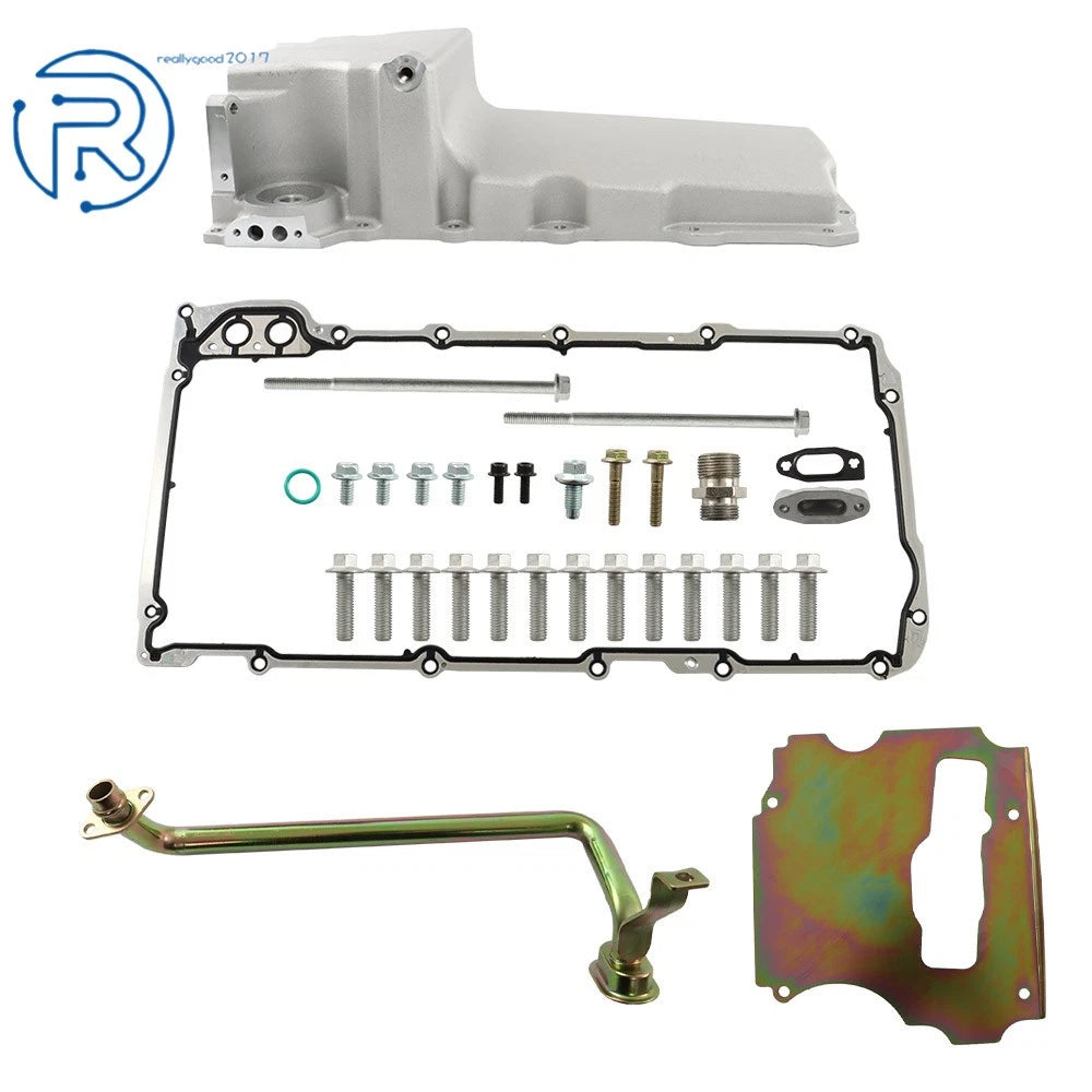 LS Swap Aluminum Oil Pan Retrofit Kit for LS1 LS2 LS3 4.8L 5.3L 6.0L (2000–2023)