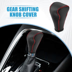 Gear Shifting Knob Cover Trim for Nissan Versa (2013–2016) Black Red