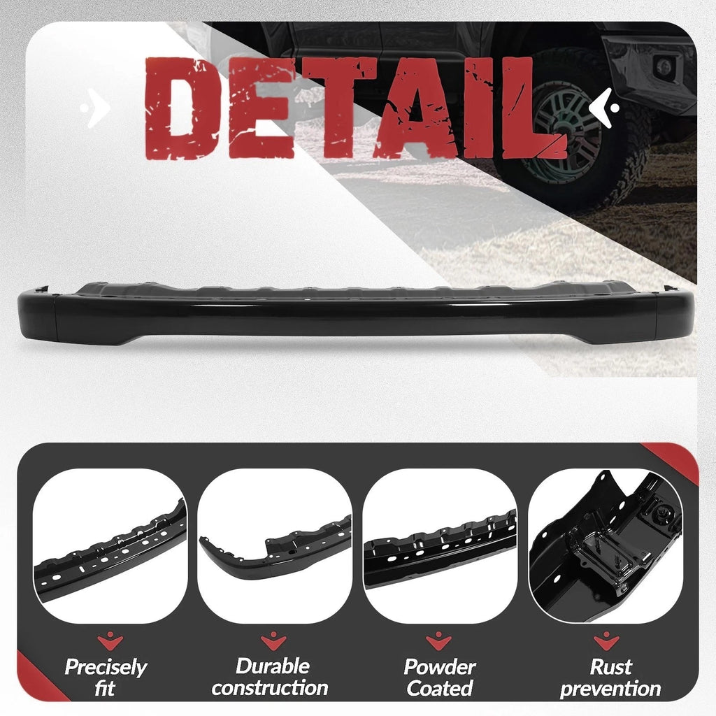 Front Bumper Face Bar for Toyota Tacoma (2001–2004) Black Steel