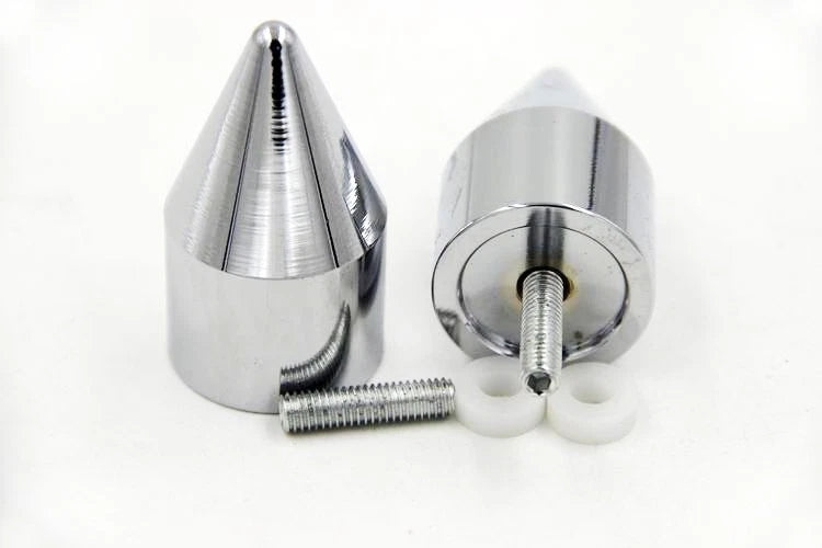 Set of 2 Chrome Bar Ends for Yamaha YZF-R6 (2006–2012) / FJR 1300 (2003–2010)