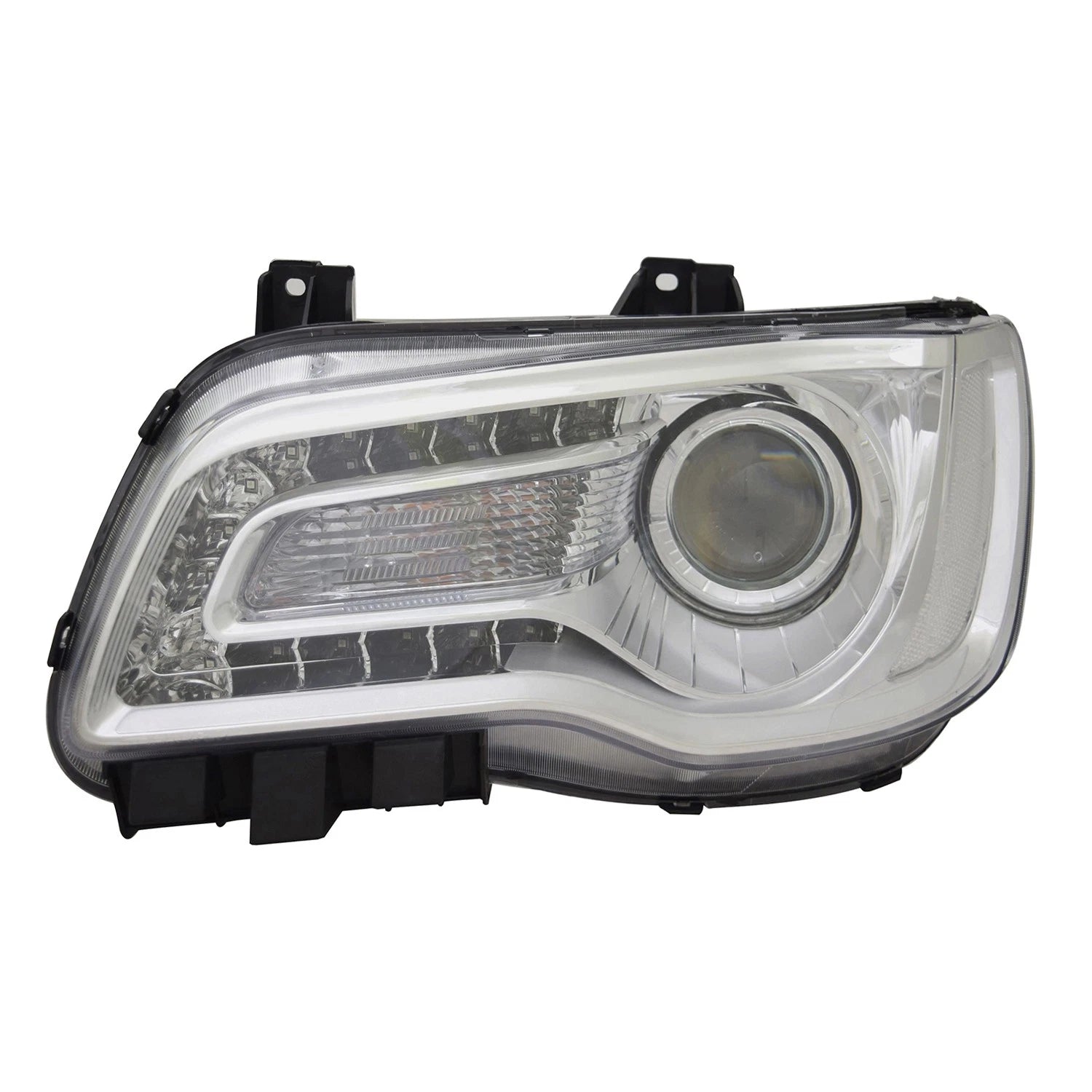 Headlight Assembly Replacement Chrome Driver Halogen for Chrysler 300 (2018–2020)