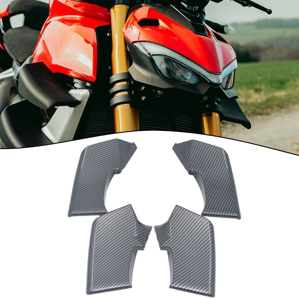 Carbon Fiber Spoiler Fixed Winglets for Ducati Streetfighter V4/S/SP V2/S