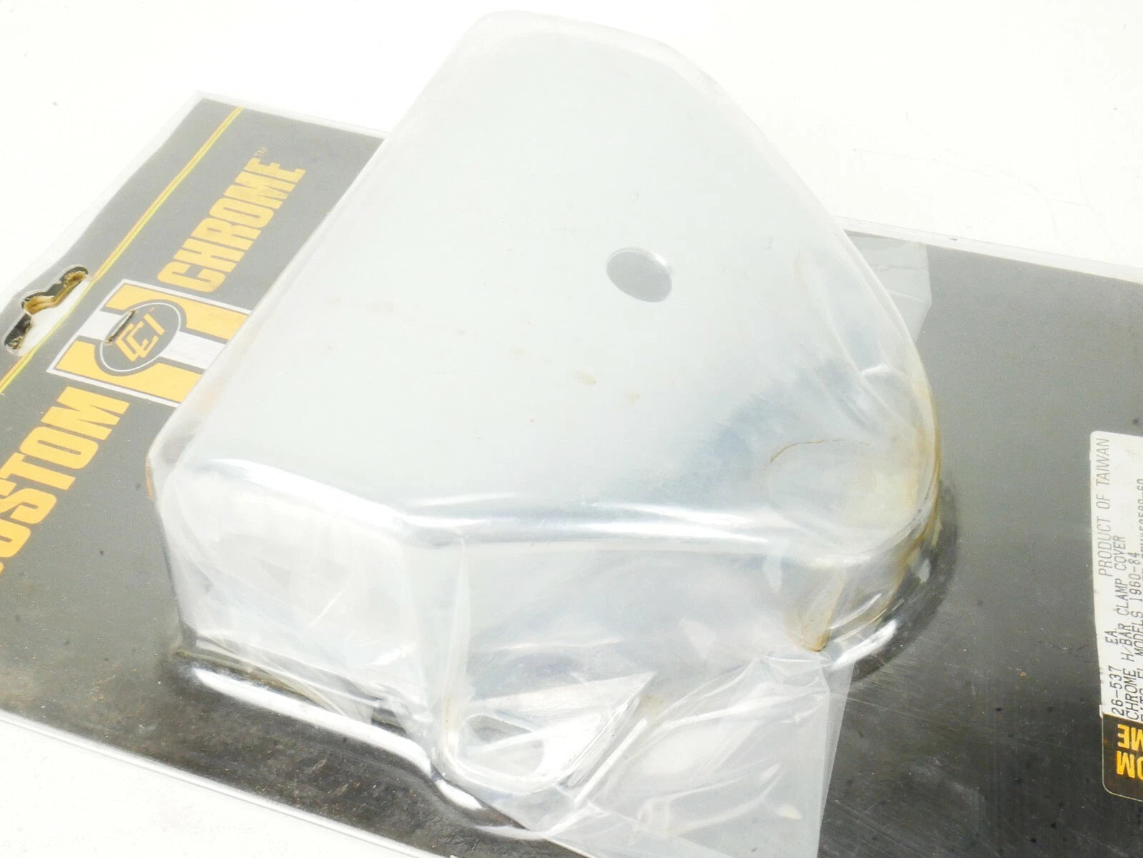 Chrome Handlebar Clamp Cover for FL Models (1980–1984) w/ Steering Damper