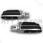 Chrome Rubber Pilot Footpeg Footrest for Harley FXBB FXBR FXBRS FXLR (2018–2023)