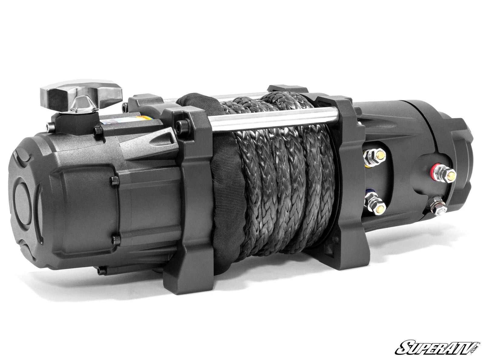 Synthetic Rope Winch for ATV UTV (1200 lb, Wireless Remote)