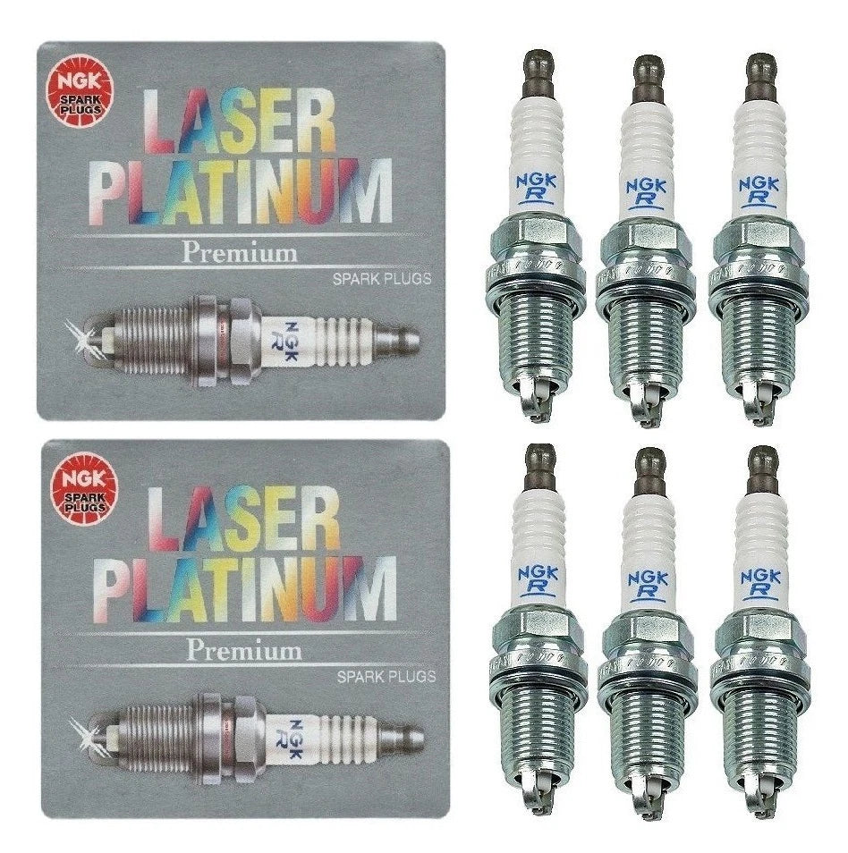 Set of 6 Platinum Spark Plugs NGK BKR5EKPB11/4302 for