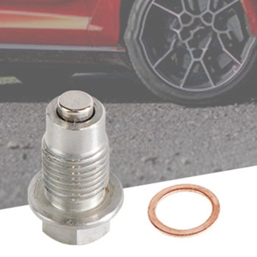Magnetic Oil Drain Nut with Copper Washers for Automotive Applications