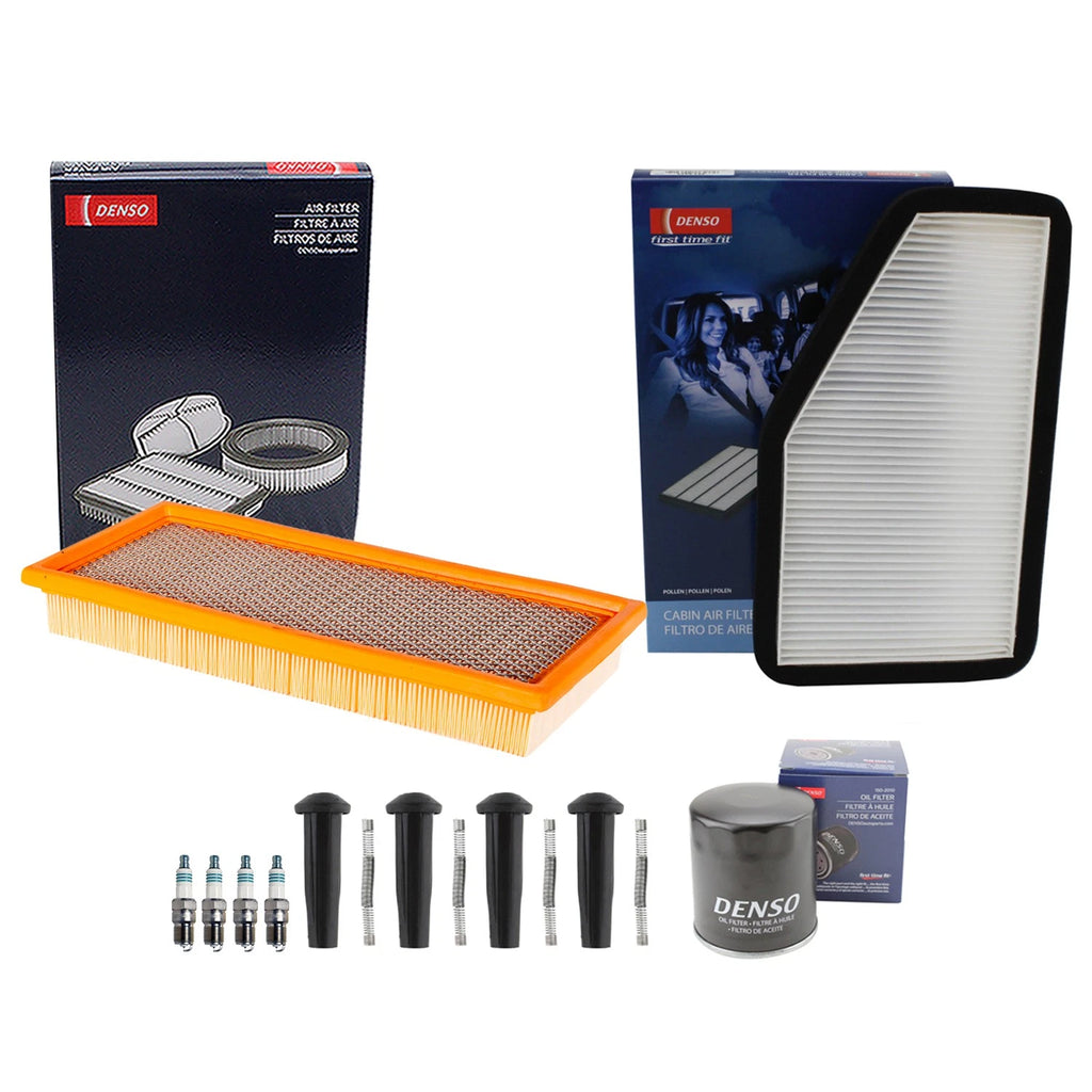 Tune Up Kit 4 Spark Plugs & Boots for Mazda Tribute (2008)