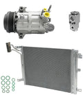 AC Compressor Kit with Condenser for Jeep Wrangler 2.0L (2018–2018)
