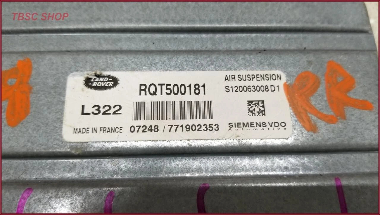 Air Suspension Computer Module RQT500181 for Land Rover Range Rover L322 (2007–2009)
