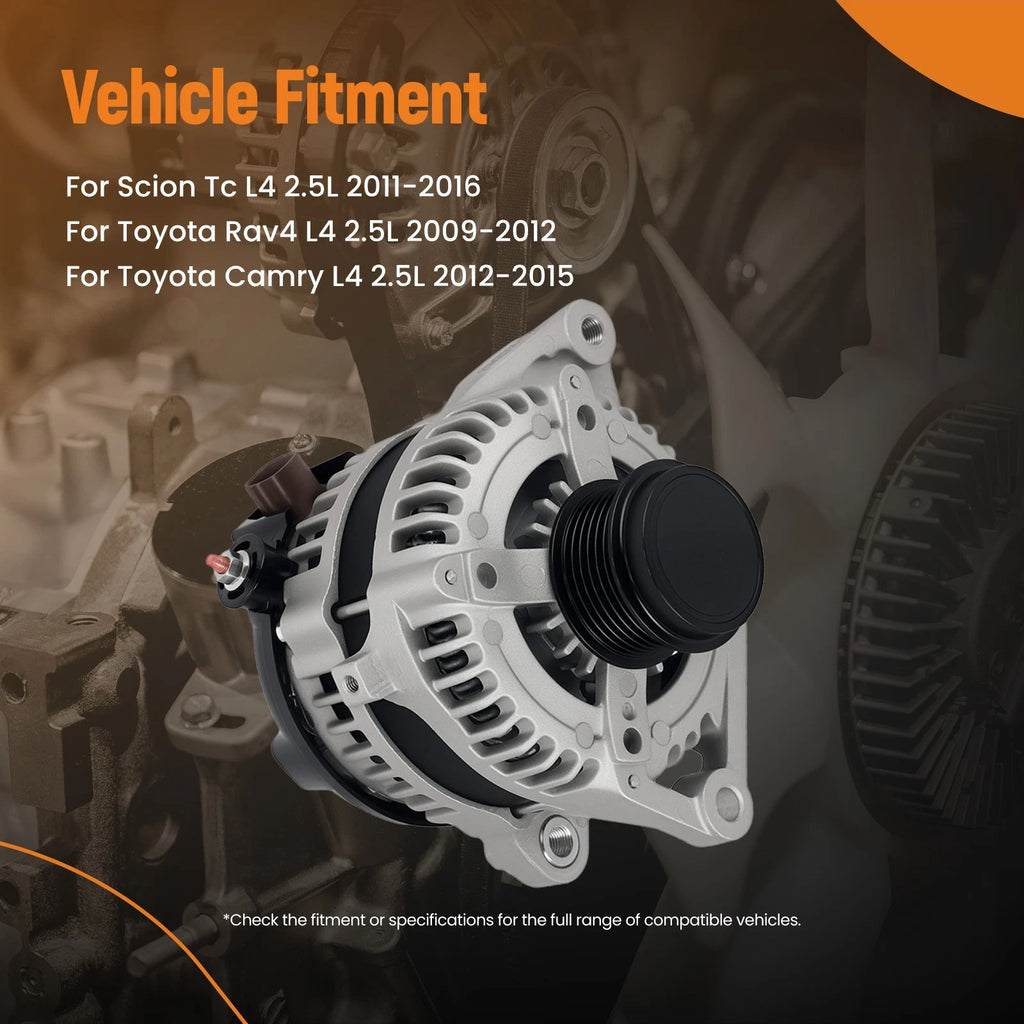 100A Alternator for Toyota Camry RAV4 Scion tC 2.5L (2009–2016) 27060-36011