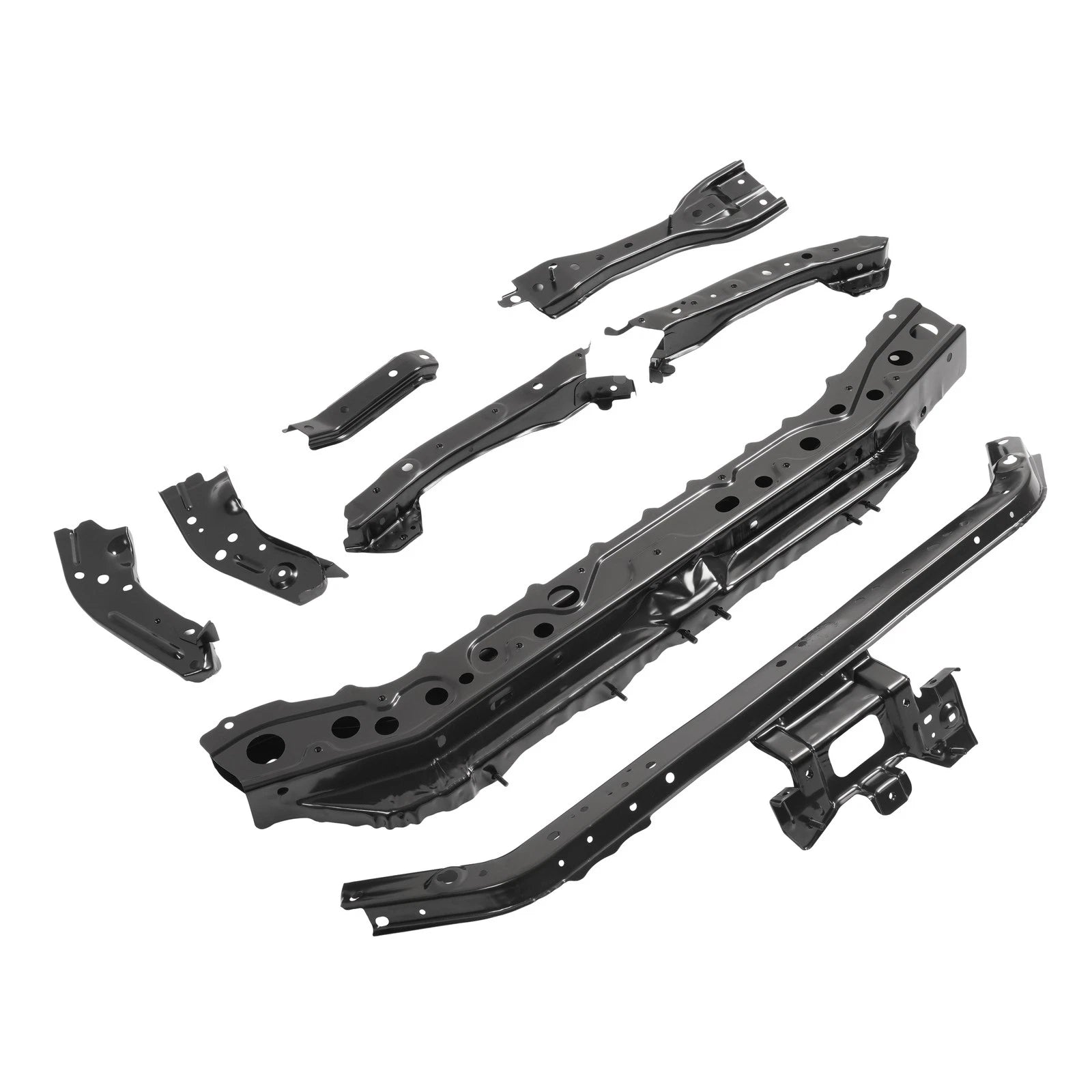 Set of 2 Steel Front Radiator Support Tie Bars for Nissan Sentra (2013–2019) #F25113SHMA