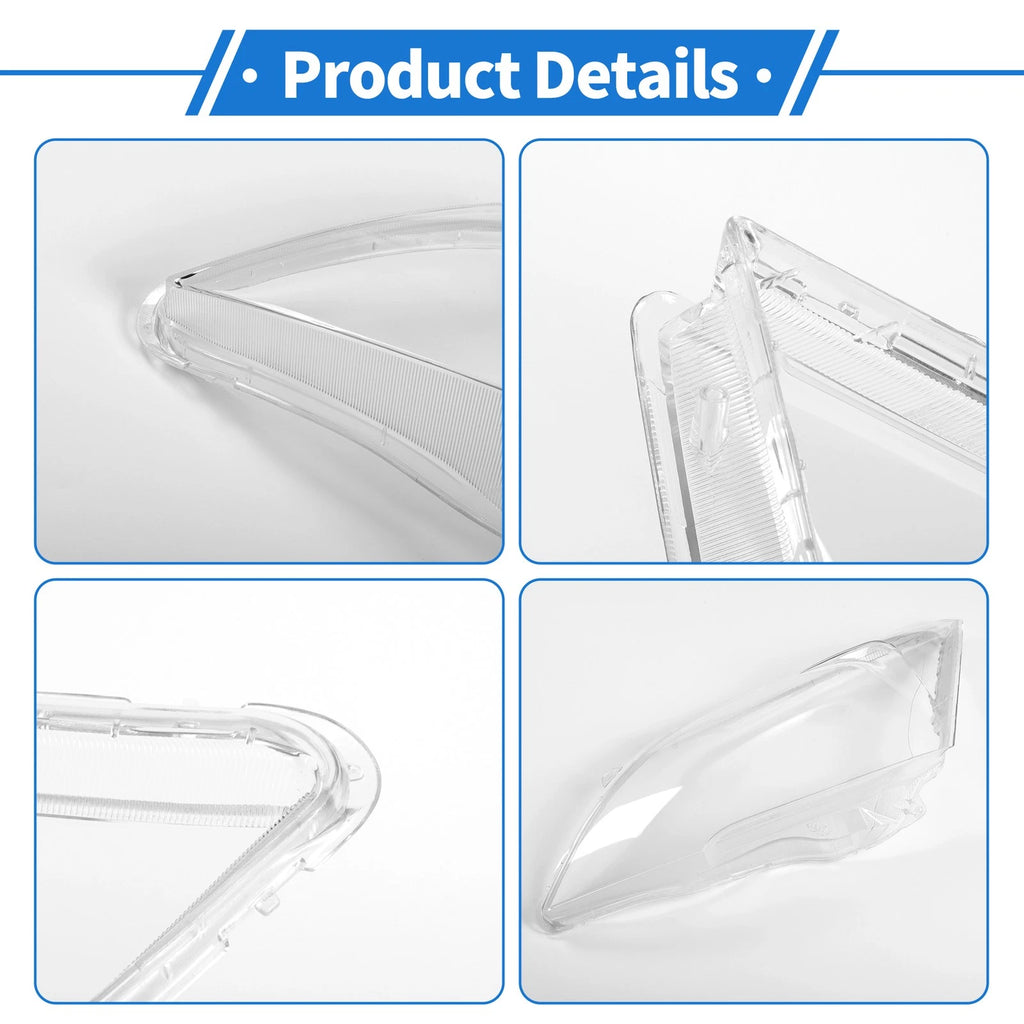 1 Pcs Headlight Lens Cover for Honda CR-V (2007–2011) PC Clear