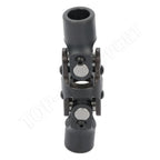 3/4" Round Universal Steering Double U-Joint Shaft - Black