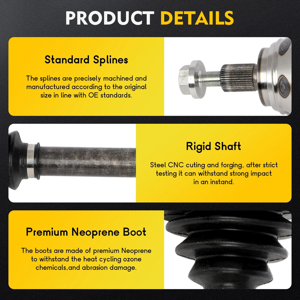 CV Axle Shaft Assembly for Volkswagen Jetta (2005–2015)