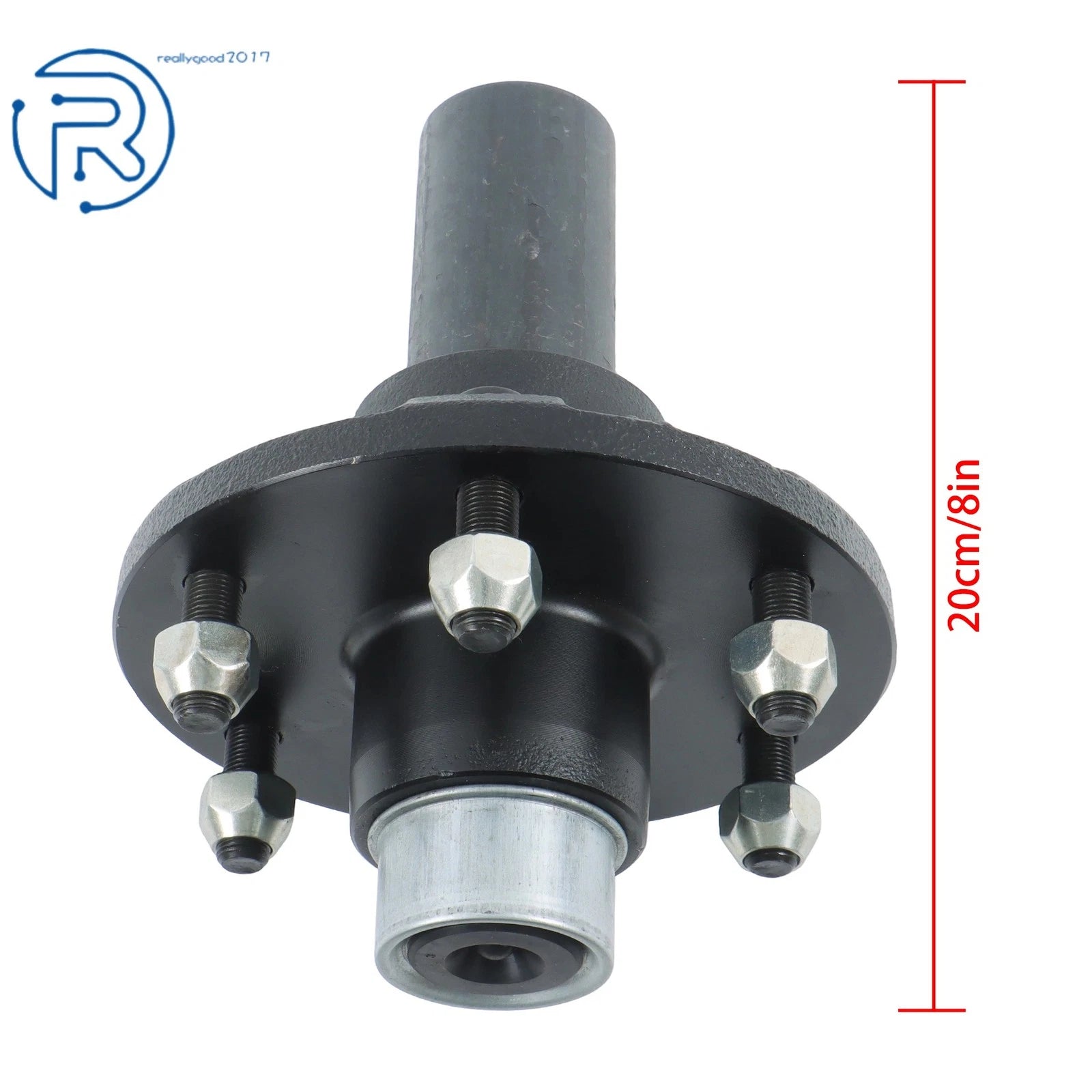 6 on 5.5" Trailer Idler Hub Kit #84 Spindle for 3500 lbs Axle (Pre-Greased)