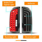 Smoked LED Tail Lights for Dodge Ram 1500 (2007–2008) & Ram 2500/3500 (2007–2009)