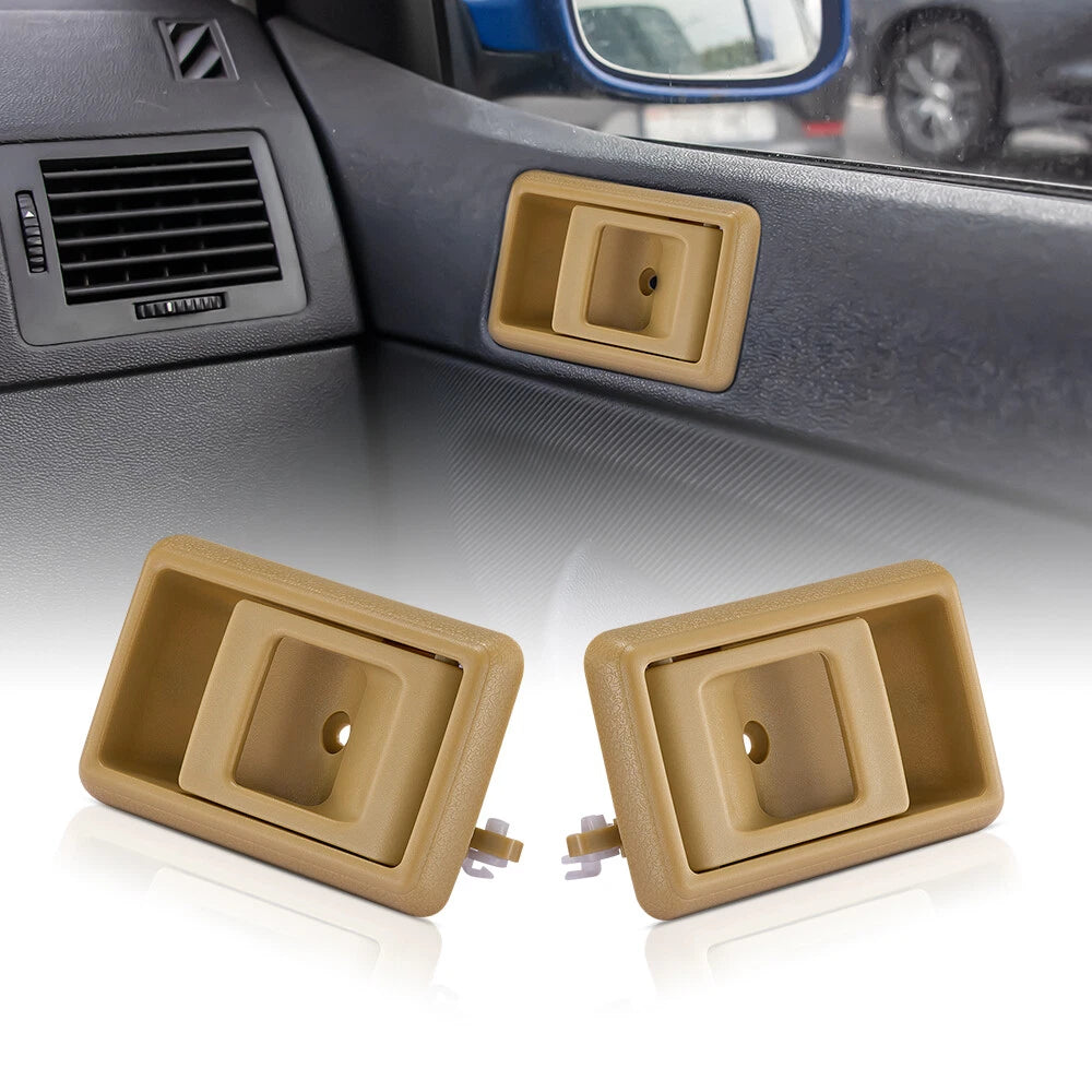 2Pcs Front Beige Interior Door Handle for Toyota Tacoma (1995-2000)