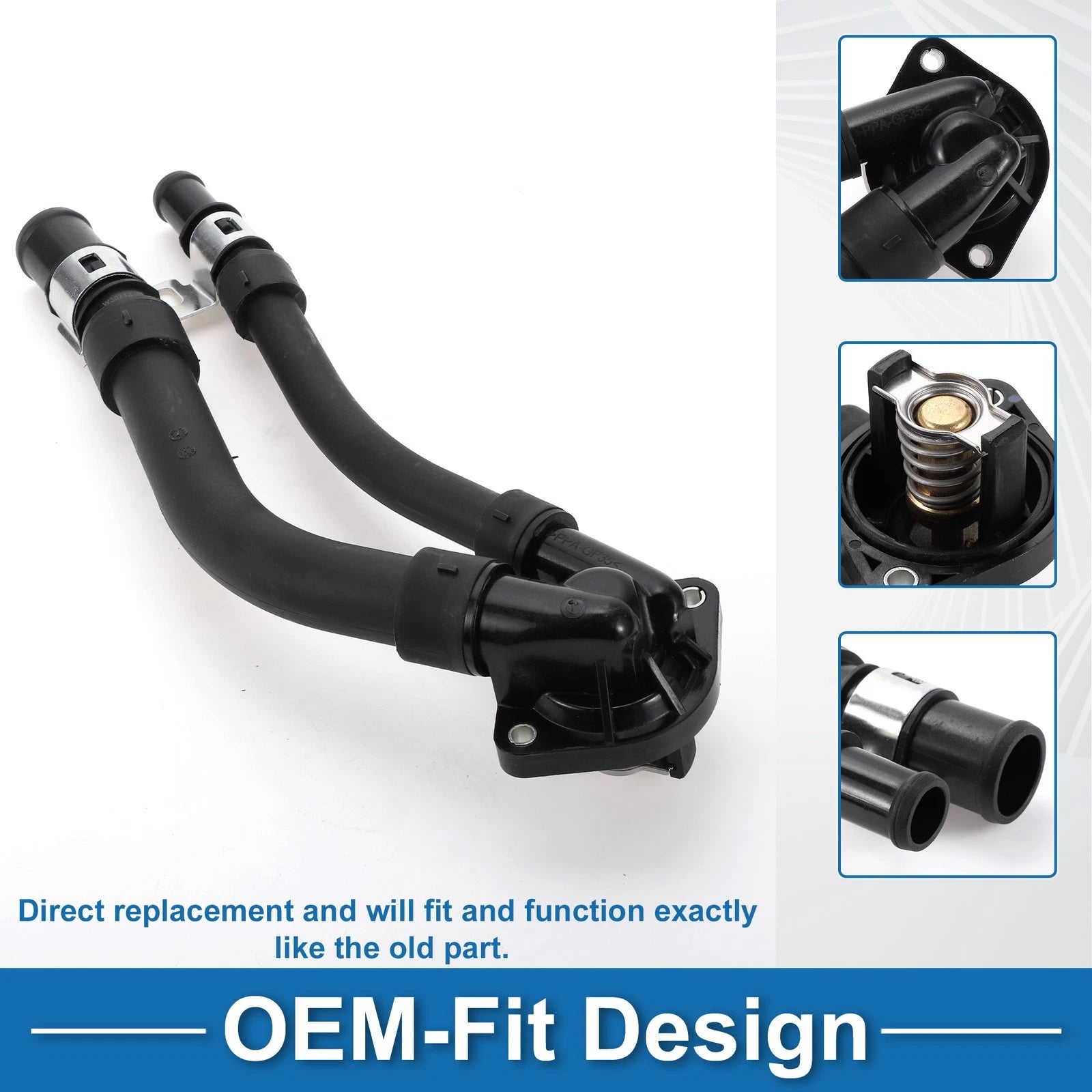 Engine Coolant Thermostat Housing Assembly for Mercedes Benz Smart Fortwo (2008–2015)