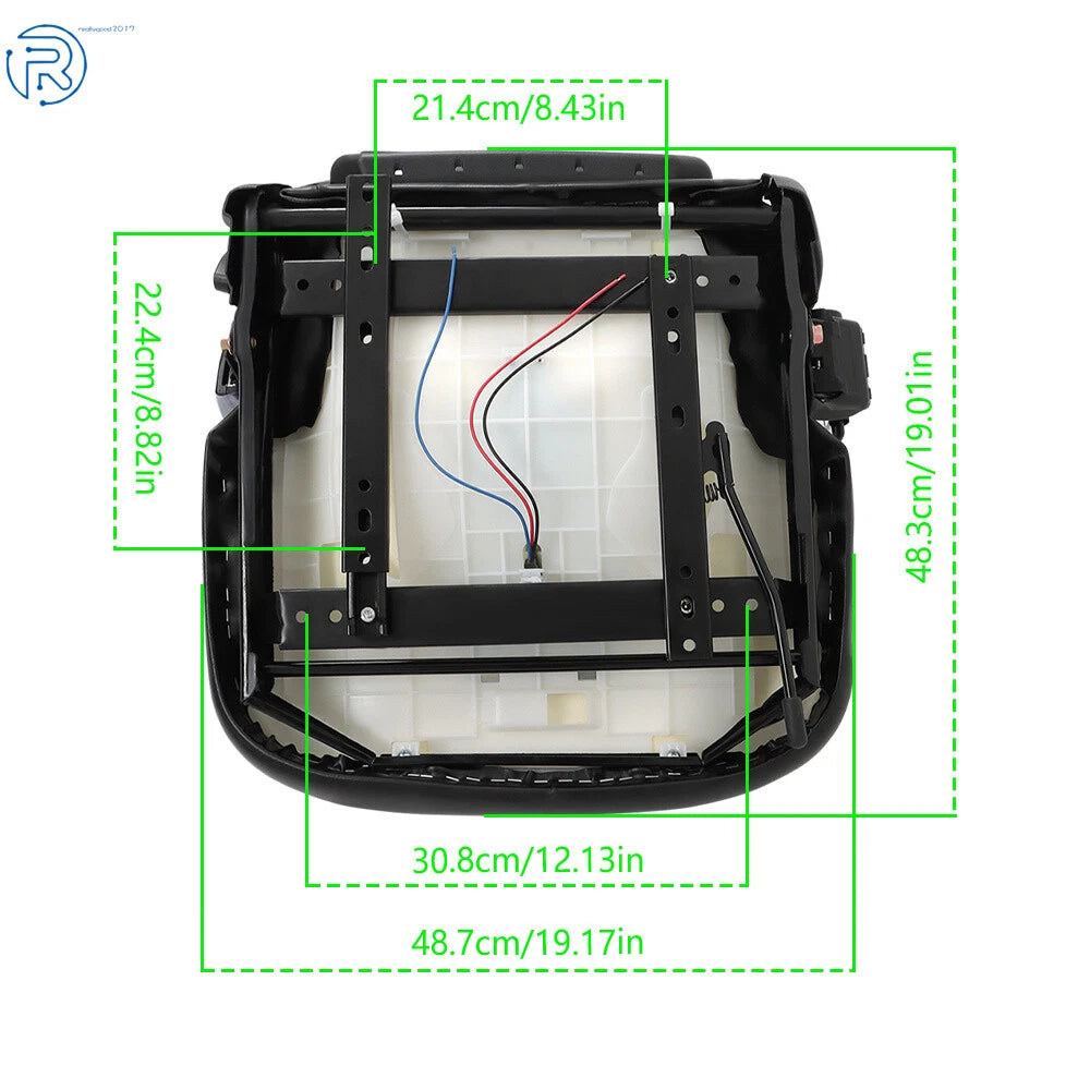Forklift Seat for Toyota (Adjustable Backrest, Seatbelt)