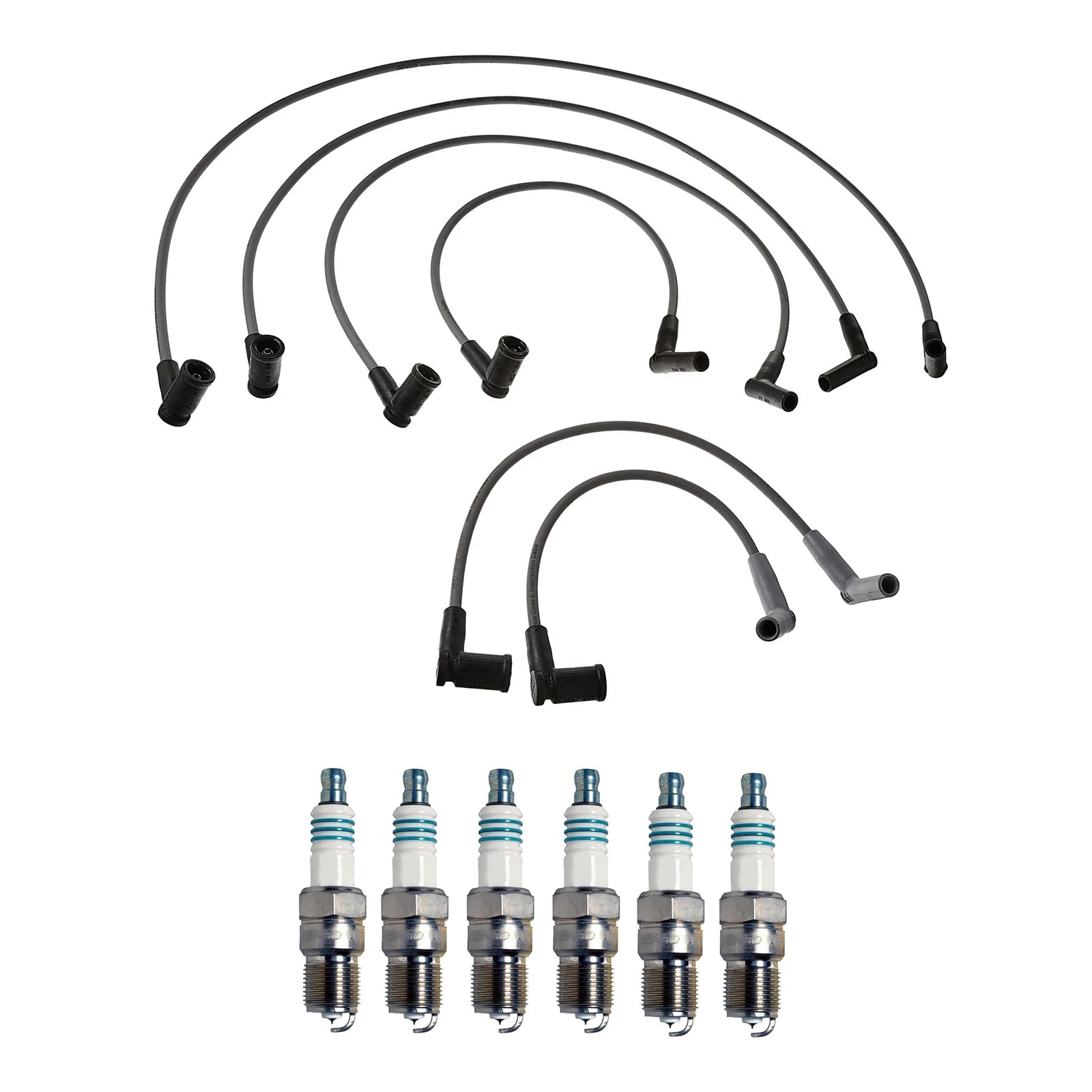 Denso Wire Set & 6 Iridium Power Spark Plugs for Ford Mazda 3.0 V6