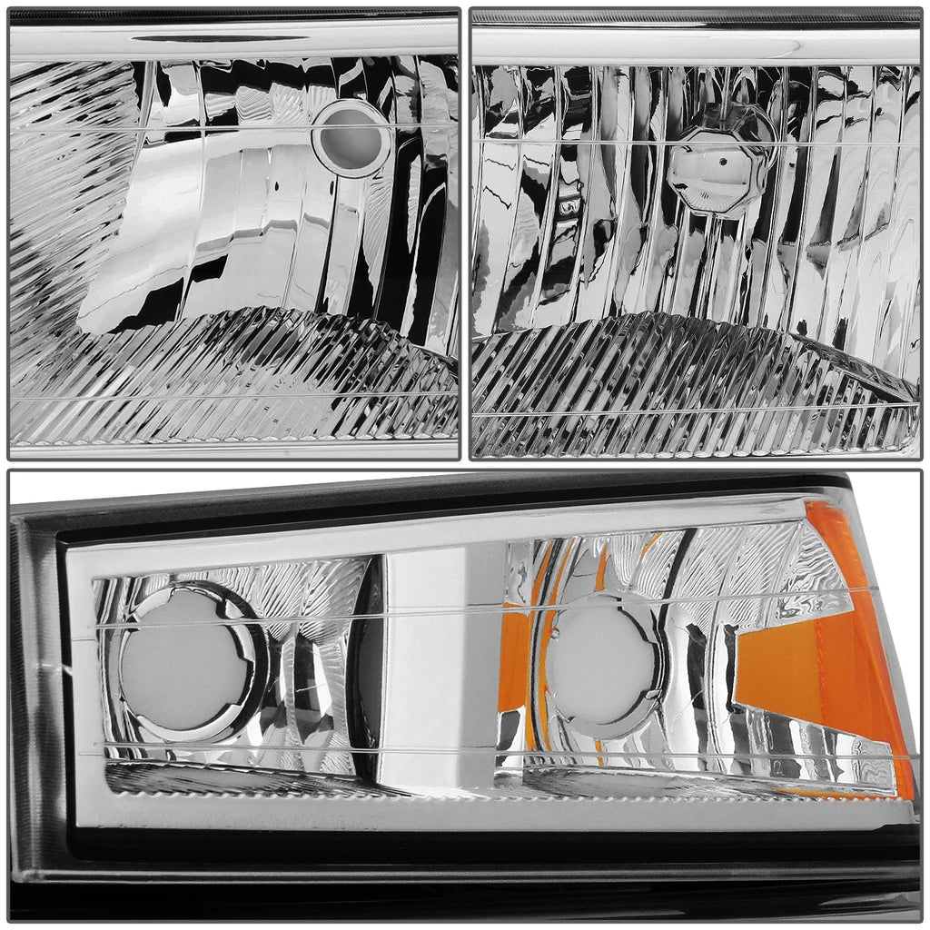 Chrome/Amber Side Headlight Bumper Lamps for Colorado Canyon (2004–2012)