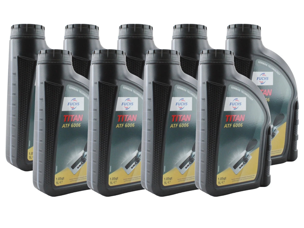 Set of 9 Fuchs TITAN ATF 6006 Auto Transmission Fluid for Audi BMW Jaguar (–)