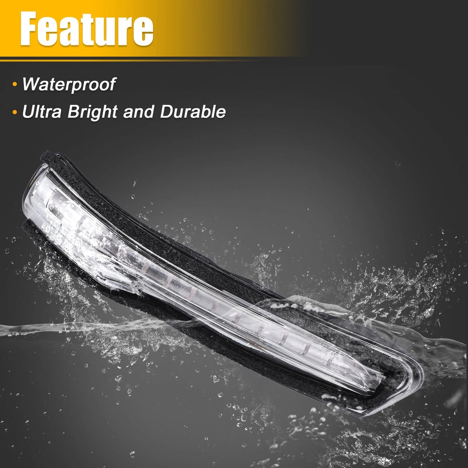 LED Right Side Mirror Turn Signal Amber Light for Kia Forte Forte5 (2014–2018)